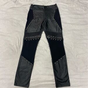 Killstar Black faux leather leggings